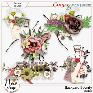 Backyard Bounty - Clusters - by Neia Scraps