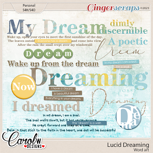Lucid Dreaming-Word art