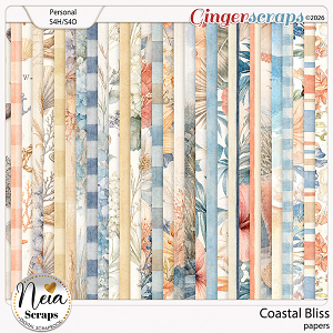 Coastal Bliss - Papers - by Neia Scraps