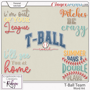 T-Ball Team word Art by scrapbookcrazy Creations