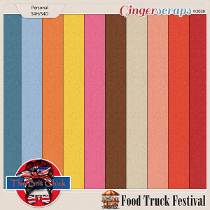 Food Truck Festival Solid Papers By The Brit Chick