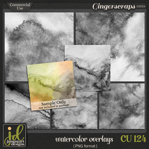 CU & PU 124 ~ Watercolor Overlays