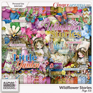 Wildflower Stories Page Kit by Aimee Harrison