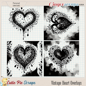 Vintage Heart Overlays 02