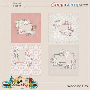Wedding Day Quick Pages by The Scrappy Kat