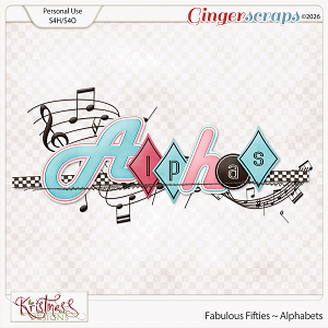 Fabulous Fifties Alphabets