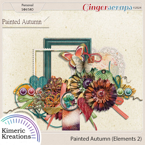 Painted Autumn Elements 2 by Kimeric Kreations