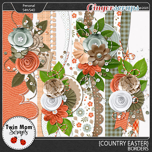 Country Easter - BORDERS by Twin Mom Scraps