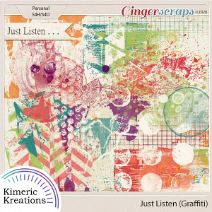 Just Listen Graffiti by Kimeric Kreations