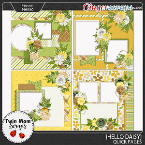 Hello Daisy - QUICK PAGES by Twin Mom Scraps