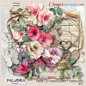 Year Of Memories - February Kit by Palvinka Designs