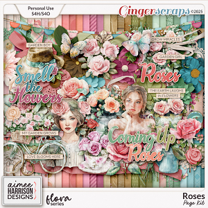 Roses Page Kit by Aimee Harrison