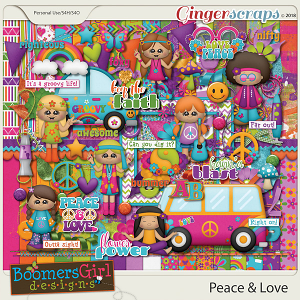 Peace & Love by BoomersGirl Designs