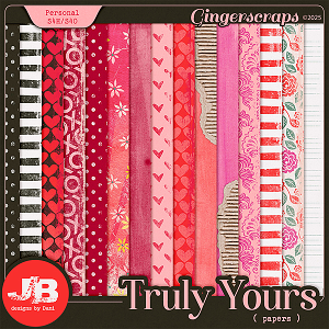 Truly Yours Papers by JB Studio