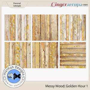 Golden Hour Messy Wood 1 by Wetfish Designs  