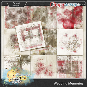 Wedding Memories Painted Papers