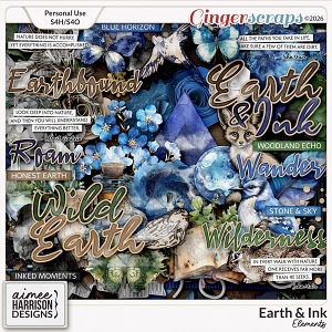 Earth & Ink Page Kit by Aimee Harrison