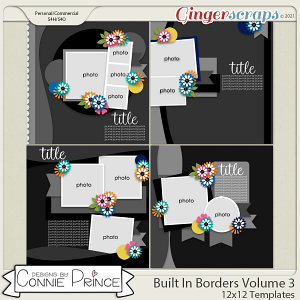 Built In Borders Volume 3 - 12x12 Temps (CU Ok) by Connie Prince