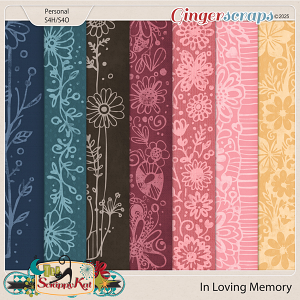 In Loving Memory Bordered Papers by The Scrappy Kat
