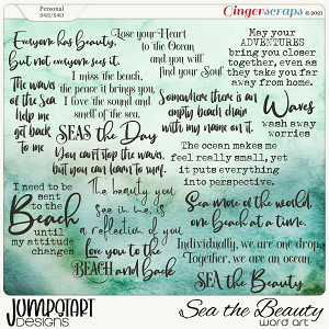 SEA the Beauty {Word Art}