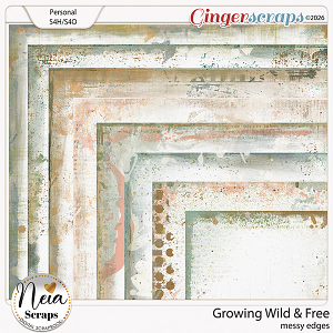 Growing Wild & Free - Messy Edges - by Neia Scraps