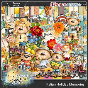 Italian Holiday Memories Page Kit