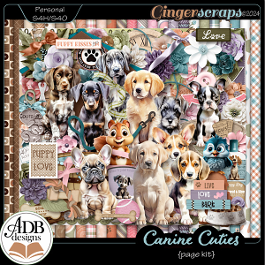 Canine Cuties Page Kit by ADB Designs