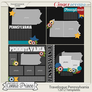 Travelogue Pennsylvania - 12x12 Temps (CU Ok)