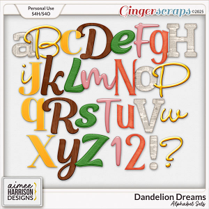 Dandelion Dreams Alphabet Sets by Aimee Harrison Dandelion Dreams Alphabet Sets by Aimee Harrison