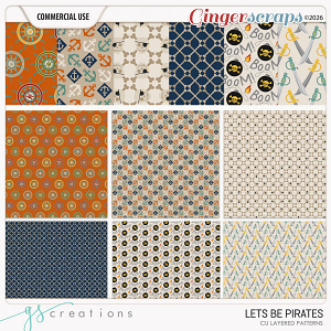 Let's Be Pirates Patterns (CU) by GS Creations