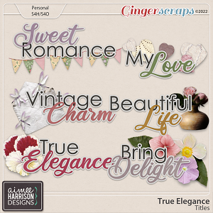 True Elegance Titles by Aimee Harrison