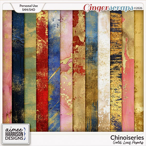 Chinoiseries Gold Leaf Papers by Aimee Harrison