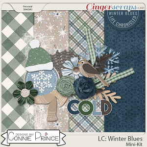 Life Chronicled - Winter Blues MiniKit by Connie Prince