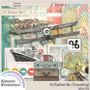 I'd Rather Be Traveling Mini Kit by Kimeric Kreations