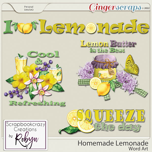 Homemade Lemonade Word Art by Scrapbookcrazy Creations