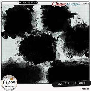 Beautiful Things - Masks - by Neia Scraps