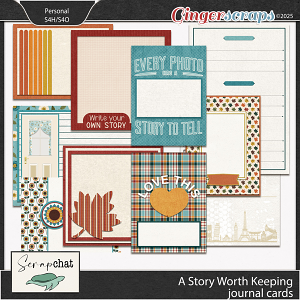 A Story Worth Keeping Journal Cards by ScrapChat Designs