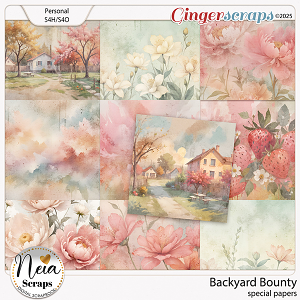 Backyard Bounty - Special Papers - by Neia Scraps