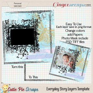 Everyday Story Layers Template 08