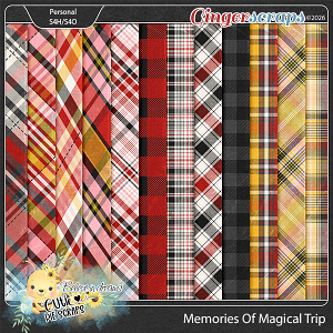 Memories Of Magical Trip Plaid Papers