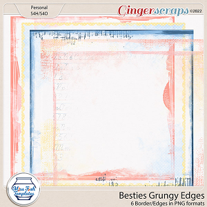 Besties Grungy Edges by Miss Fish