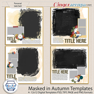Masked in Autumn Templates by Miss Fish Masked in Autumn Templates by Miss Fish