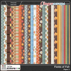 Fields of Fall-3 Paper by Let Me Scrapbook