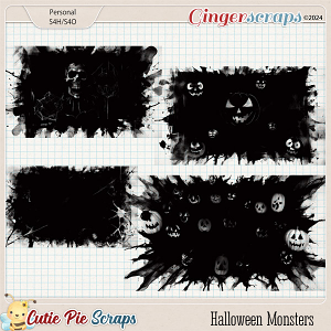 Halloween Monsters Photo Masks