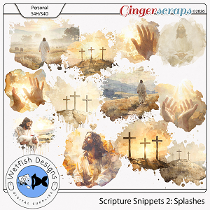 Scripture Snippets 2 Splashes by Wetfish Designs  