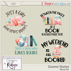 Gnome Stories Word Art by Scrapbookcrazy Creations