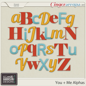 You and Me Alpha Sets by Aimee Harrison
