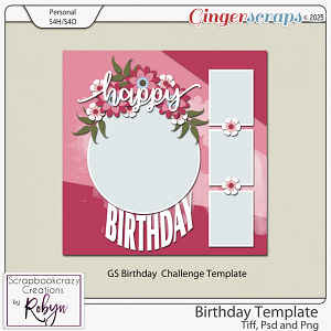 Birthday Template 01 by Scrapbookcrazy Creations