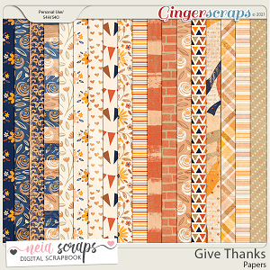 Give Thanks -  Papers - by Neia Scraps