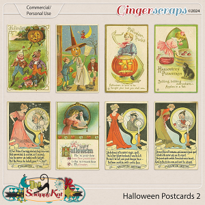 CU/PU Halloween Postcards 2 by The Scrappy Kat